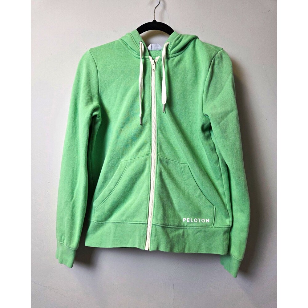Peloton Women’s Full Zip Hooded Fleece Hoodie w/ Pockets Green S